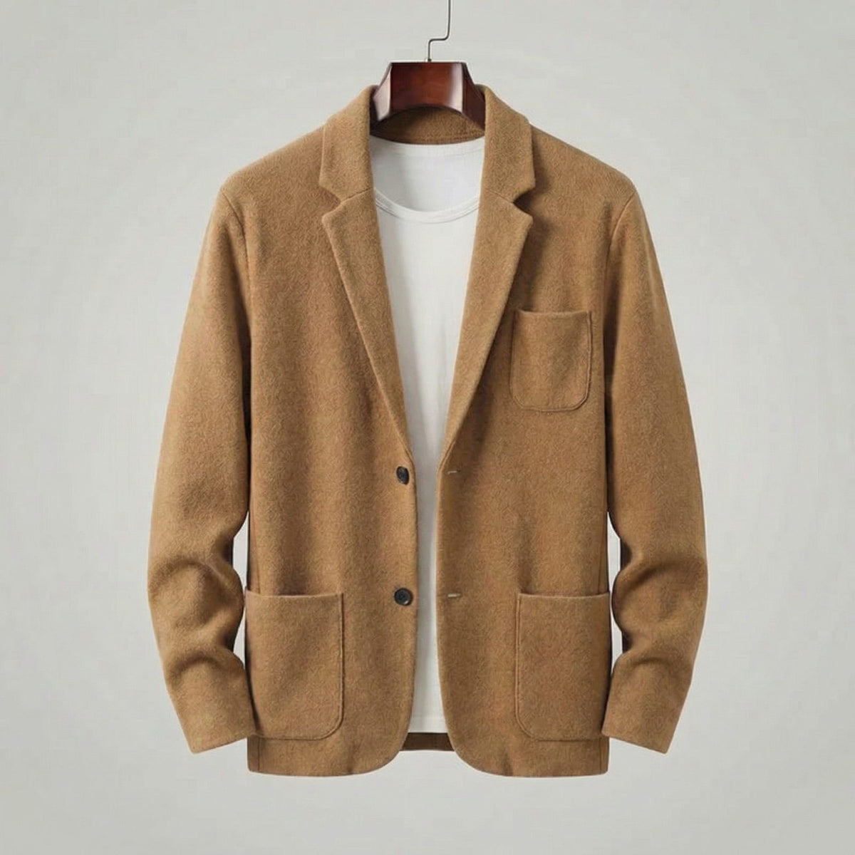 Giacca blazer uomo monopetto con revers e taglio sartoriale 9