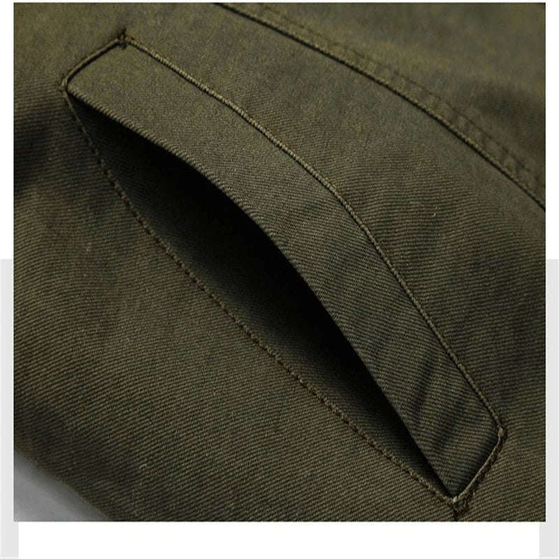 Giacca casual uomo in misto cotone con collo alto e tasche 4