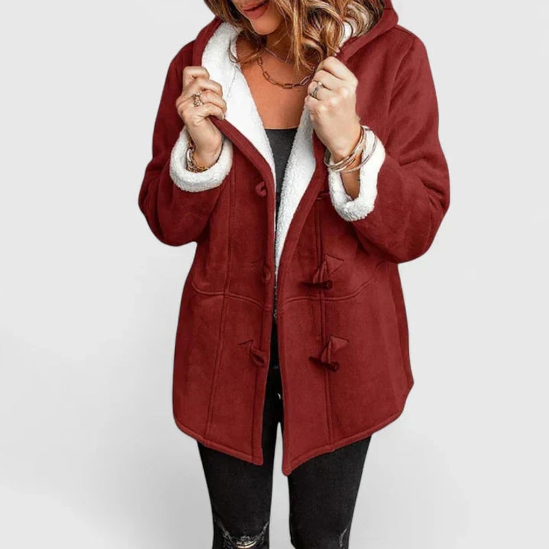 Cappotto comodo con cappuccio donna 3