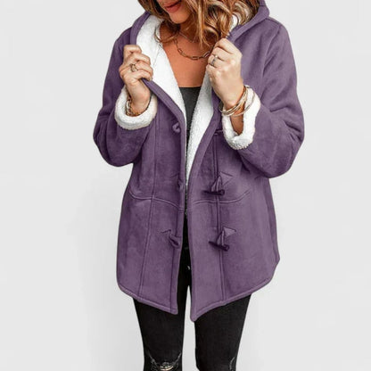 Cappotto comodo con cappuccio donna 6
