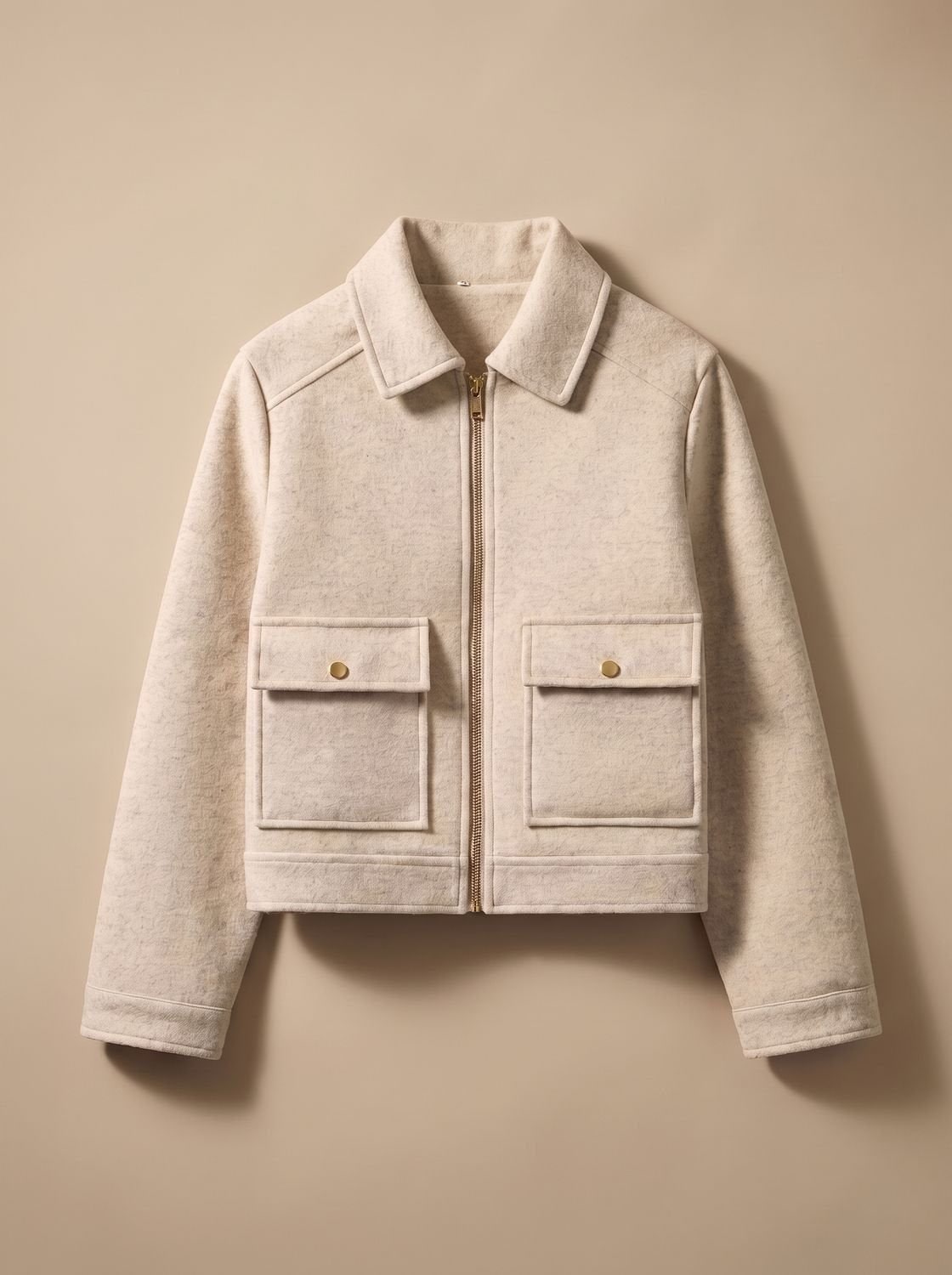 Cappotto corto effetto lana donna 4