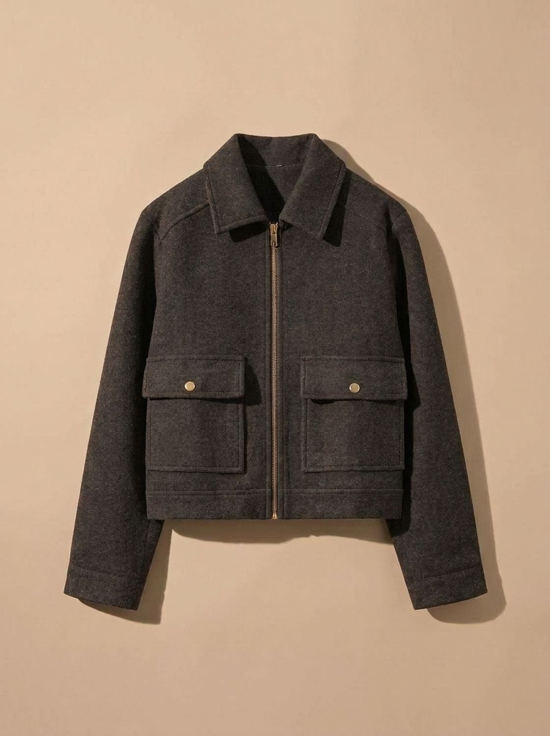 Cappotto corto effetto lana donna 9