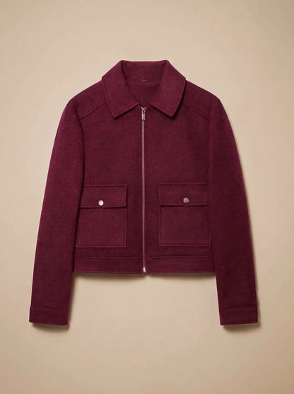 Cappotto corto effetto lana donna 10