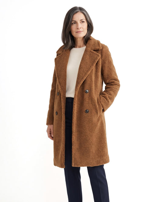 Cappotto donna elegante a media lunghezza invernale 1