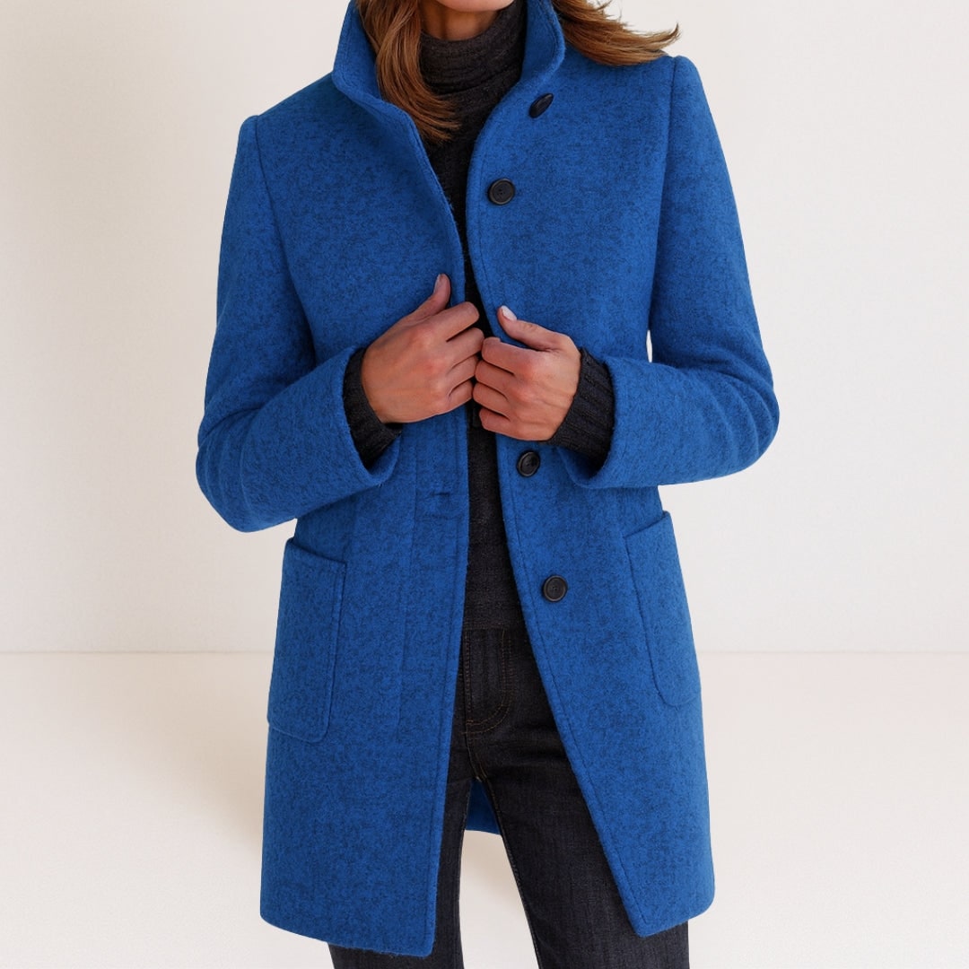 Cappotto elegante effetto lana donna 2