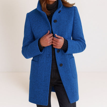 Cappotto elegante effetto lana donna 2