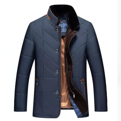 Cappotto elegante uomo con bottoni e tasche rinforzate 3