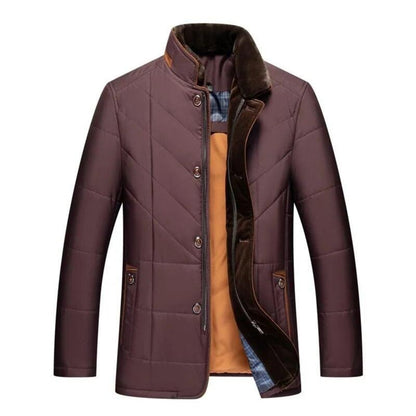 Cappotto elegante uomo con bottoni e tasche rinforzate 2