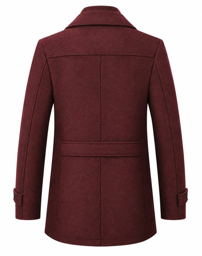 Cappotto invernale uomo elegante con collo strutturato 5