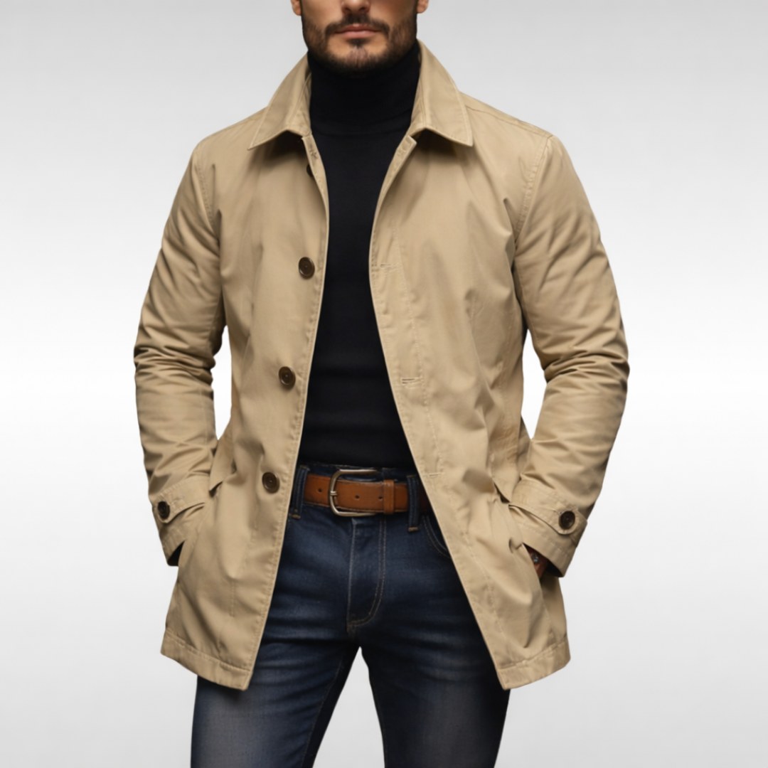 Cappotto invernale uomo imbottito antivento e trapuntato 4