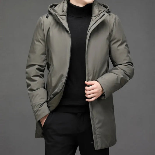 Cappotto invernale uomo impermeabile con collo alto