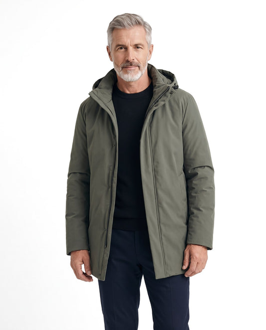 Cappotto invernale uomo impermeabile con collo alto 1
