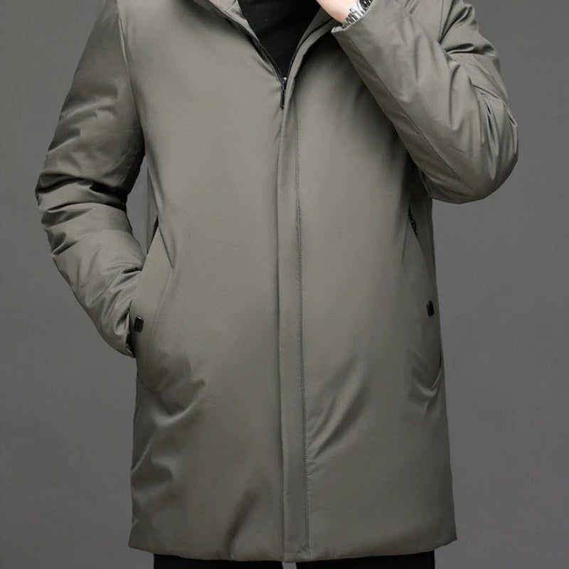 Cappotto invernale uomo impermeabile con collo alto 4