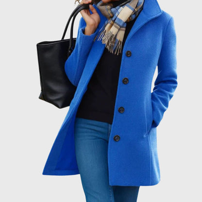 Cappotto lungo donna dal taglio slanciato con tasche 7
