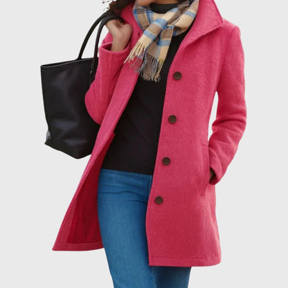 Cappotto lungo donna dal taglio slanciato con tasche 6