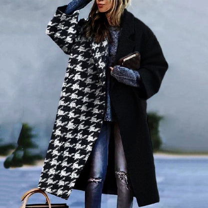 Cappotto lungo donna oversize dalla linea pulita e semplice 5