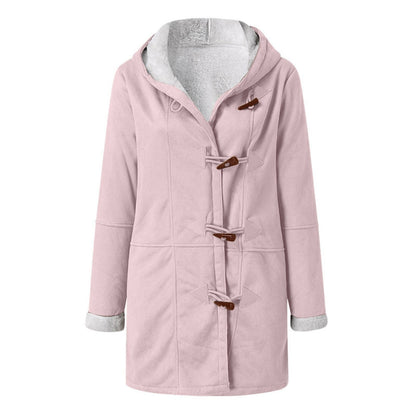 Cappotto montgomery donna con cappuccio e fodera calda 7