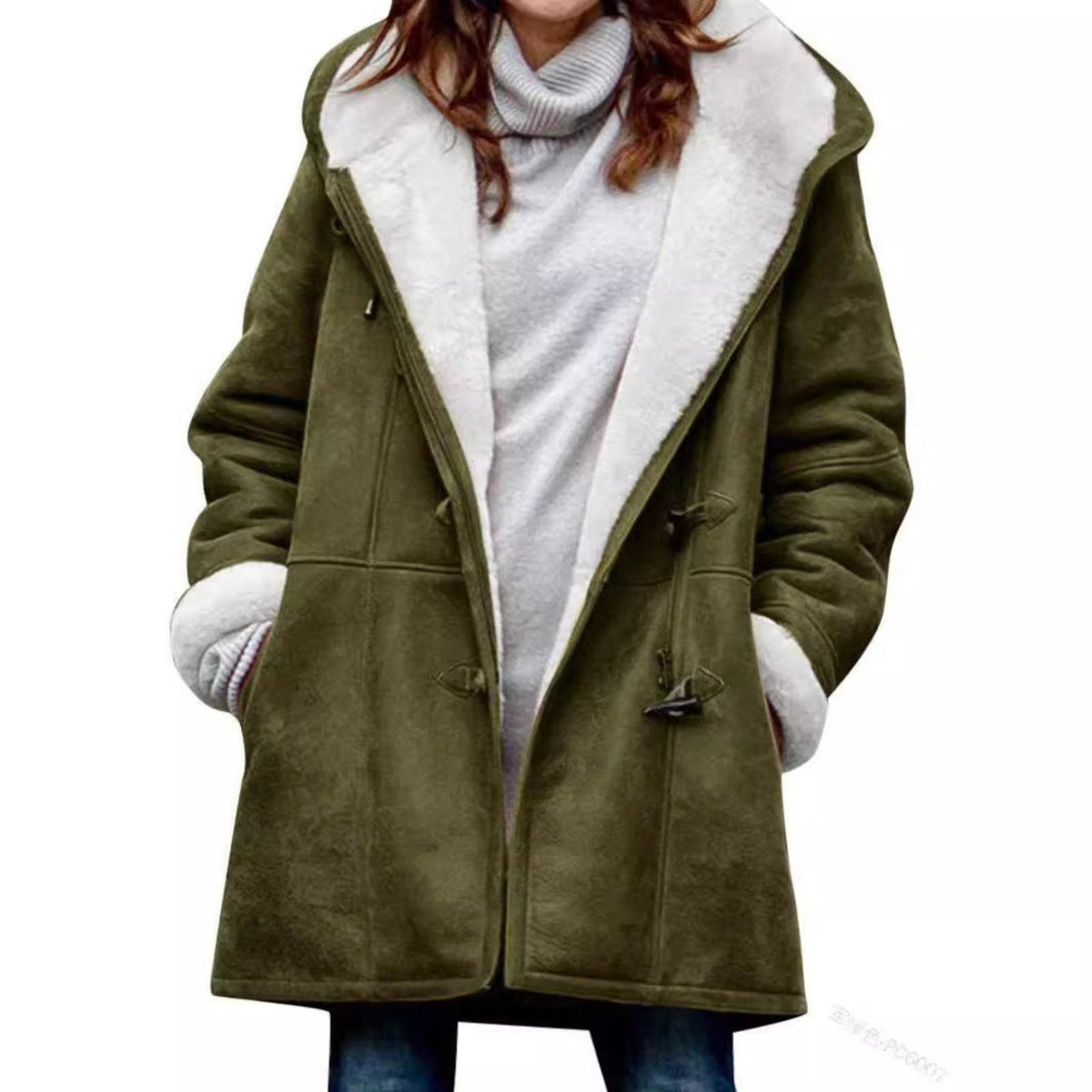 Cappotto montgomery donna con cappuccio e fodera calda 3