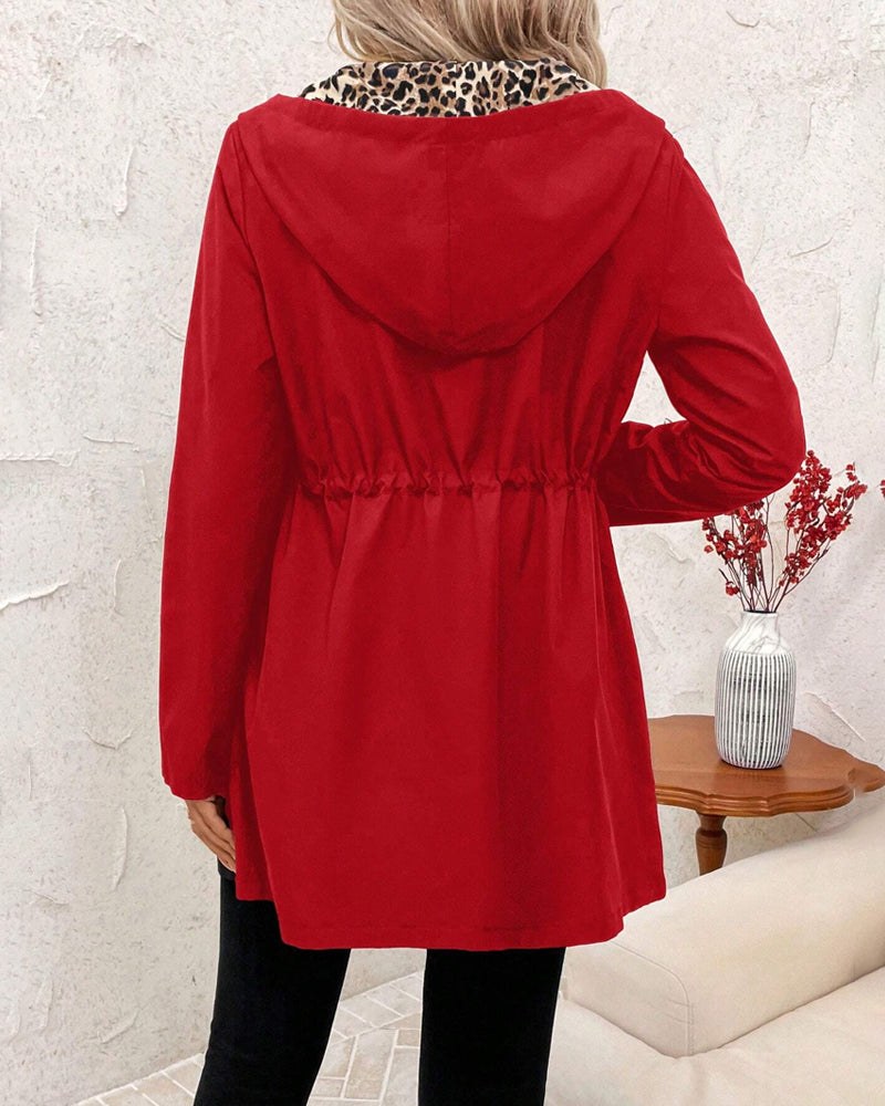 Cappotto reversibile donna con lato leopardato double face 4