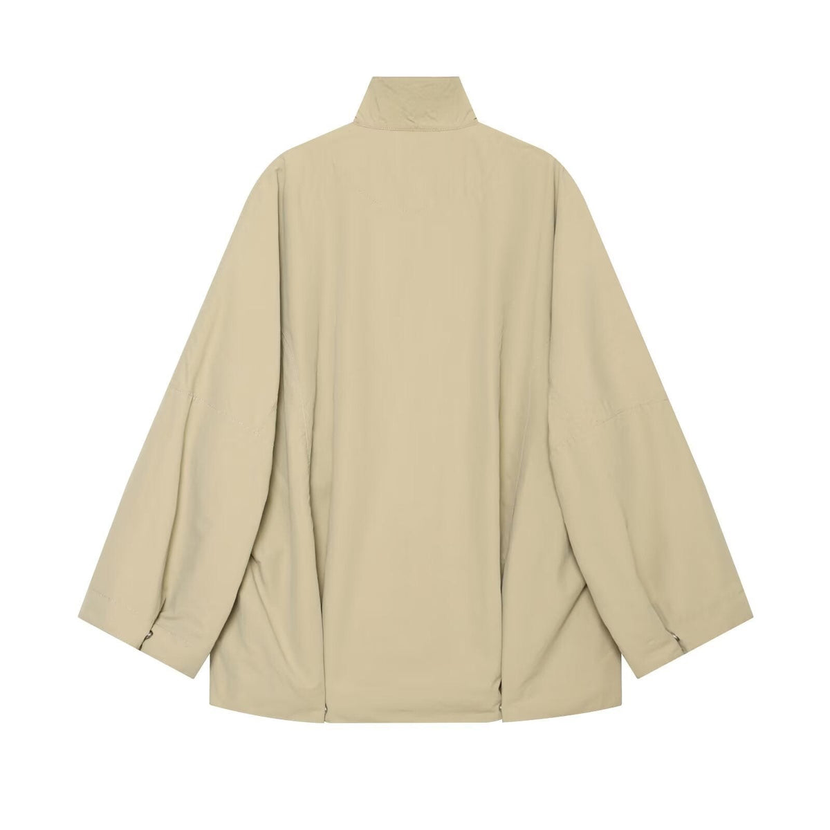 Giacca antipioggia donna oversize a mantella collo alto 2