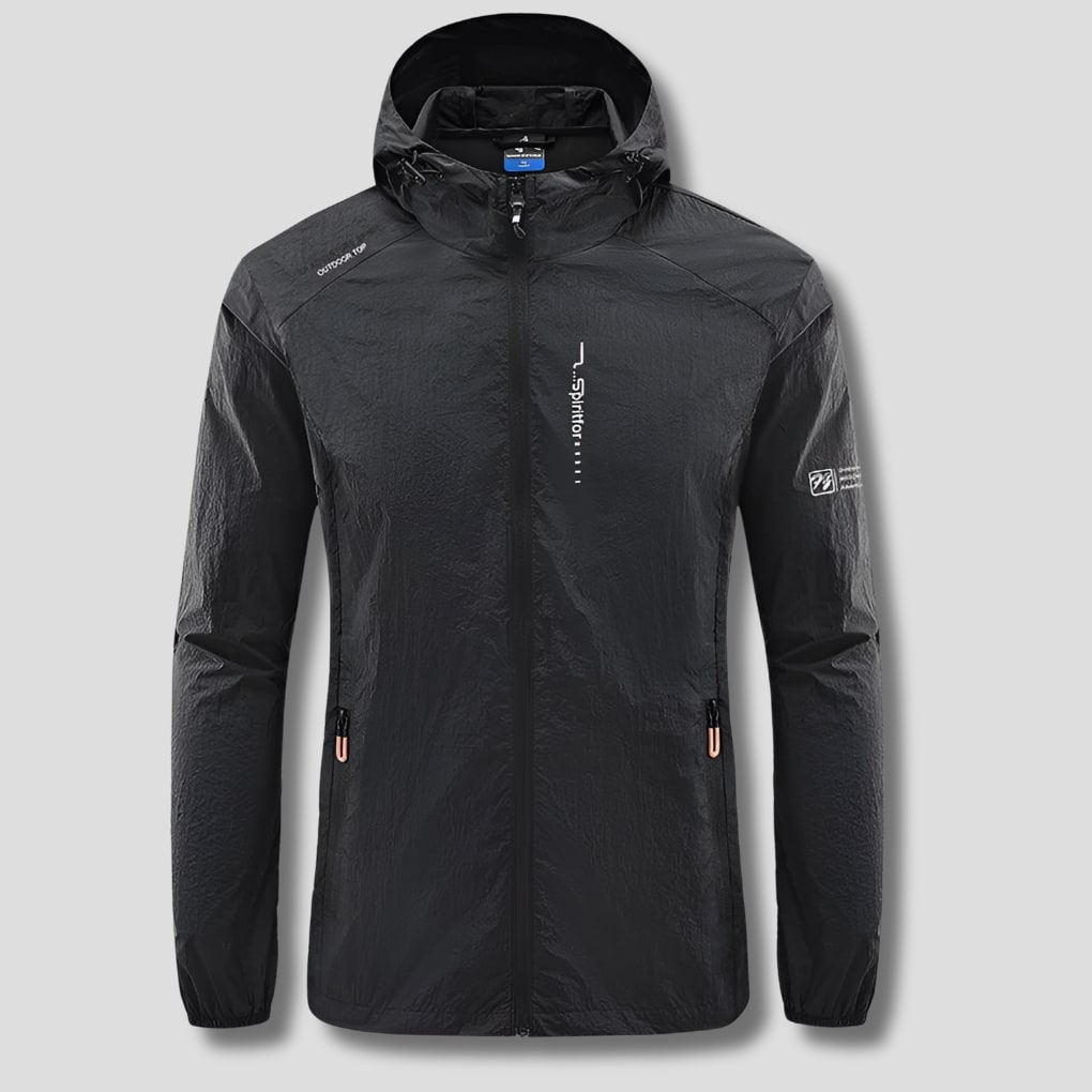 Giacca autunnale ultraleggera con cappuccio da uomo 3