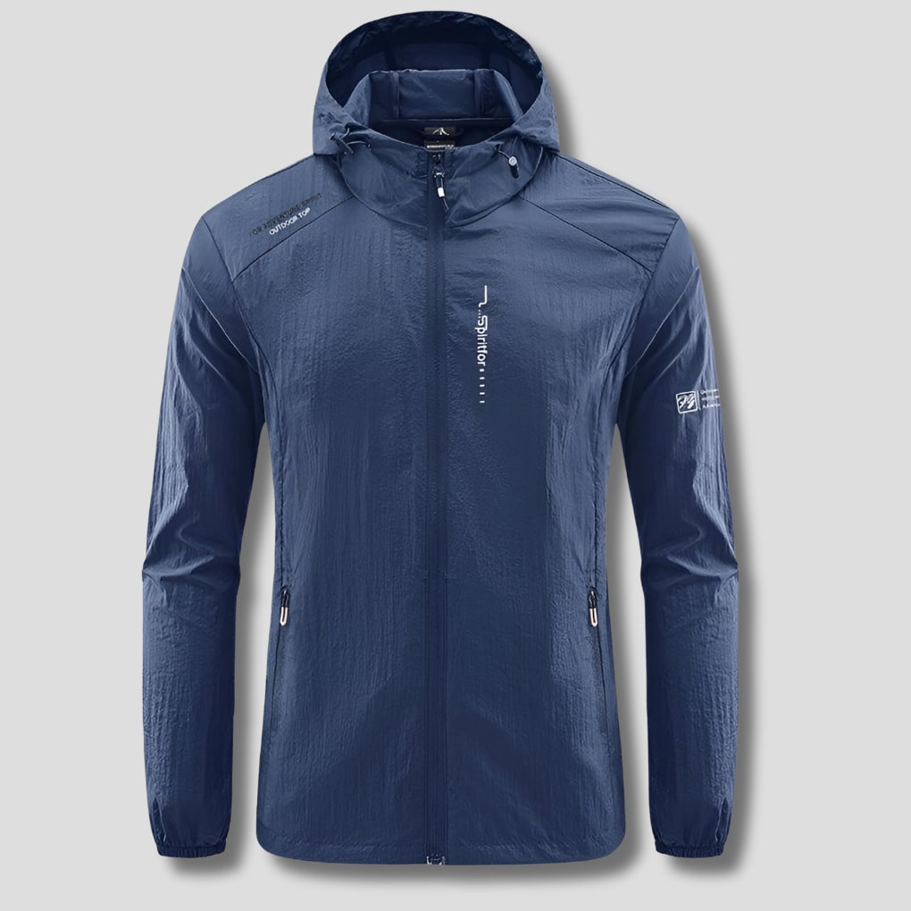 Giacca autunnale ultraleggera con cappuccio da uomo 5