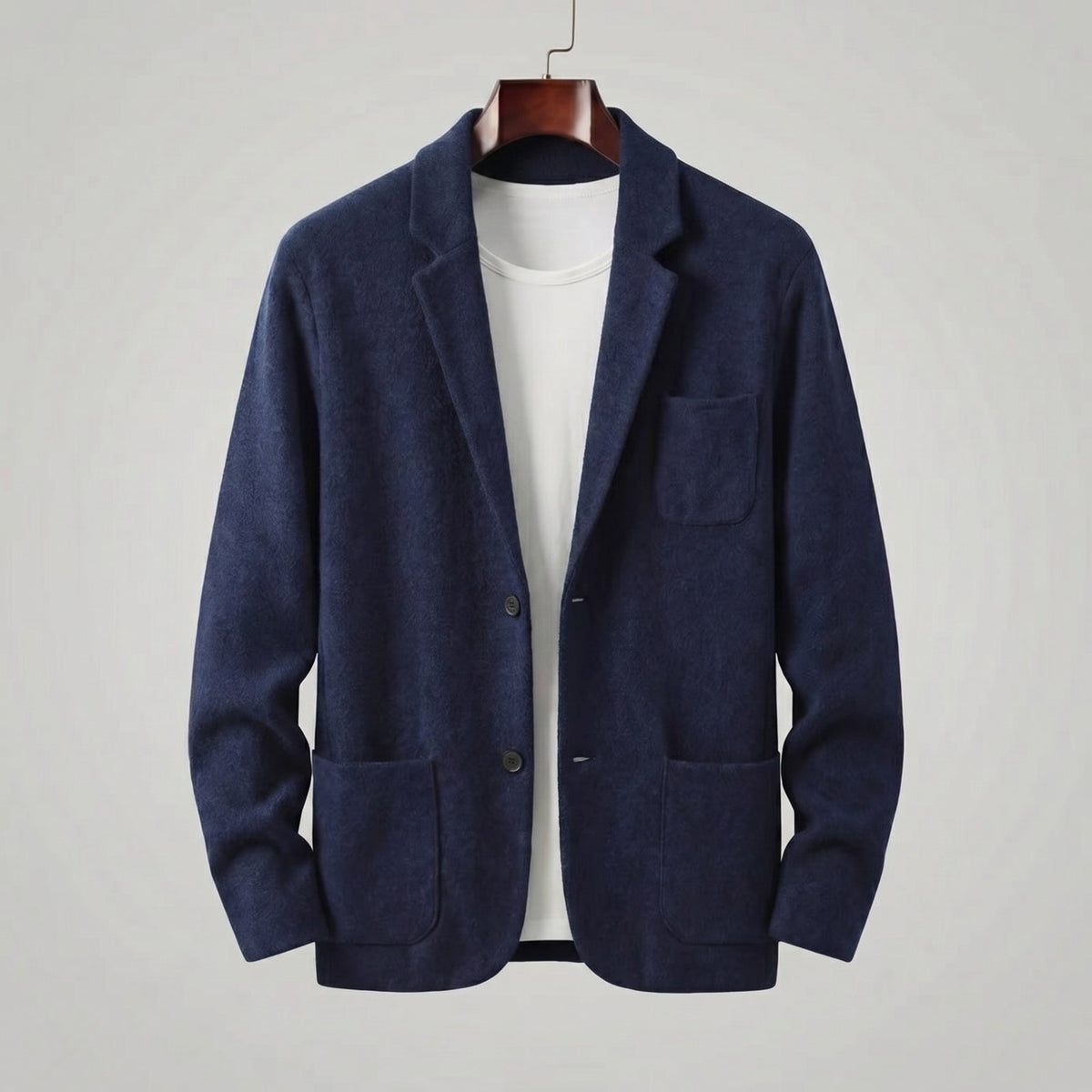 Giacca blazer uomo monopetto con revers e taglio sartoriale 6