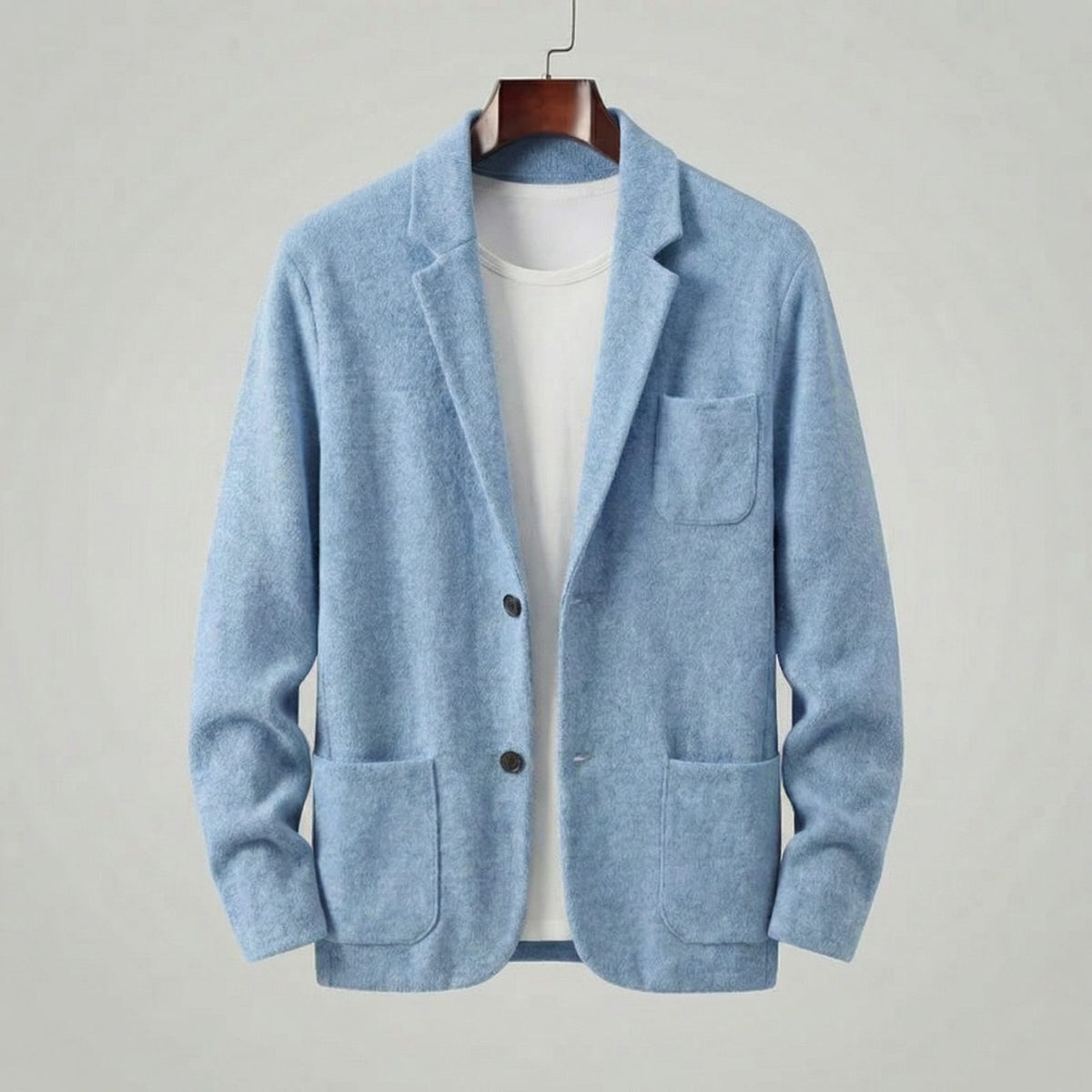 Giacca blazer uomo monopetto con revers e taglio sartoriale 8