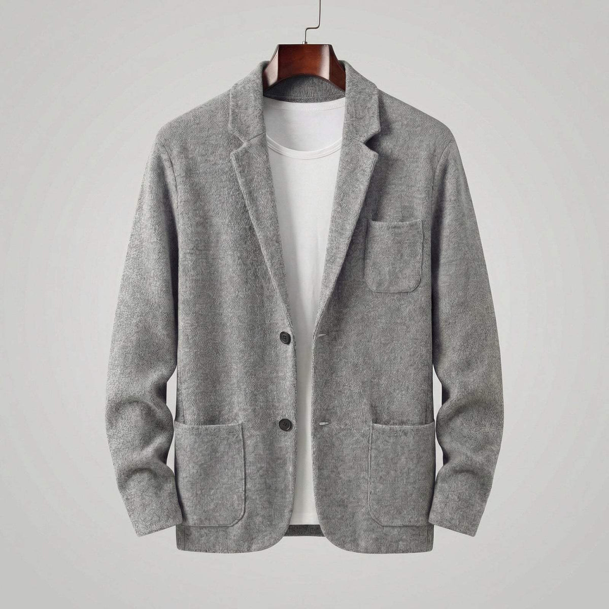 Giacca blazer uomo monopetto con revers e taglio sartoriale 4