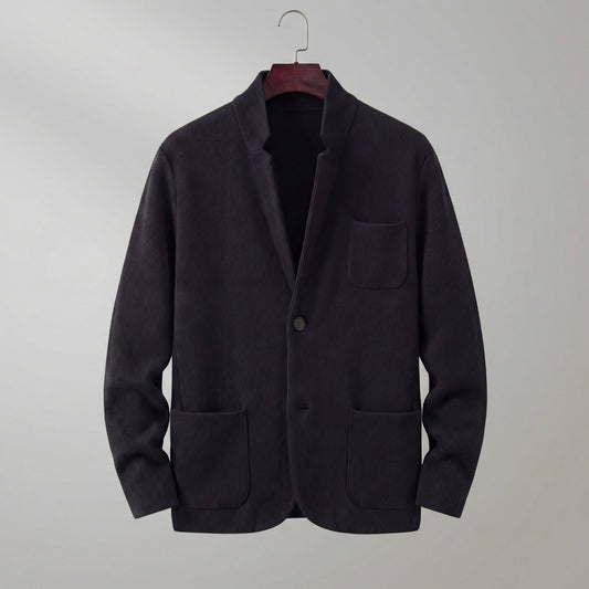 Giacca blazer uomo monopetto con revers vestibilità sartoriale