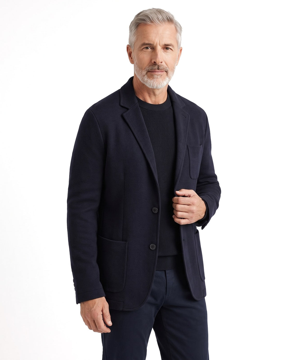 Giacca blazer uomo monopetto con revers e taglio sartoriale 1