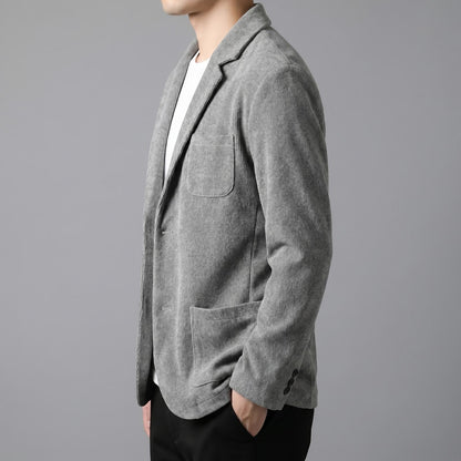 Giacca blazer uomo monopetto con revers e taglio sartoriale 5