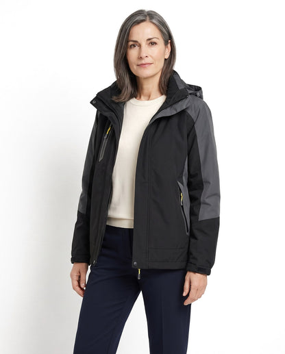 Giacca impermeabile donna antivento con cappuccio outdoor 1