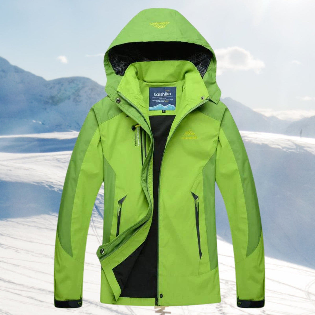 Giacca impermeabile donna antivento con cappuccio outdoor 4