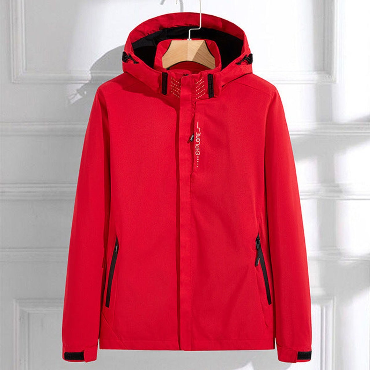 Giacca impermeabile donna con cappuccio staccabile 2