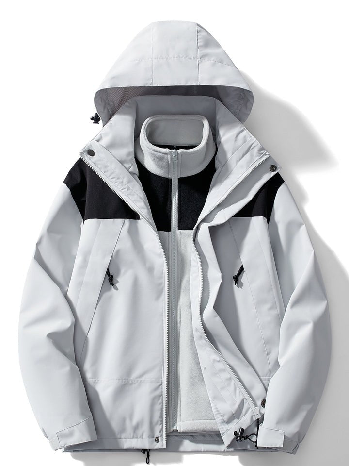 Giacca impermeabile donna 3 in 1 con pile staccabile 3