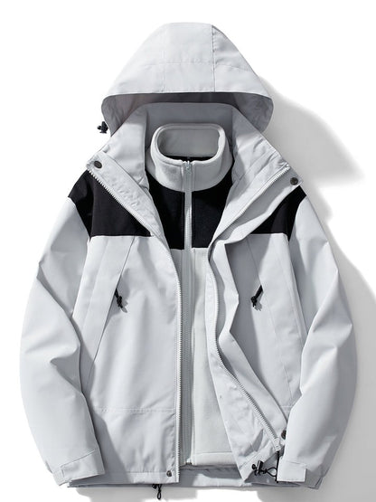 Giacca impermeabile donna 3 in 1 con pile staccabile 3
