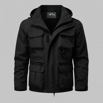 Giacca impermeabile in stile militare da uomo 1