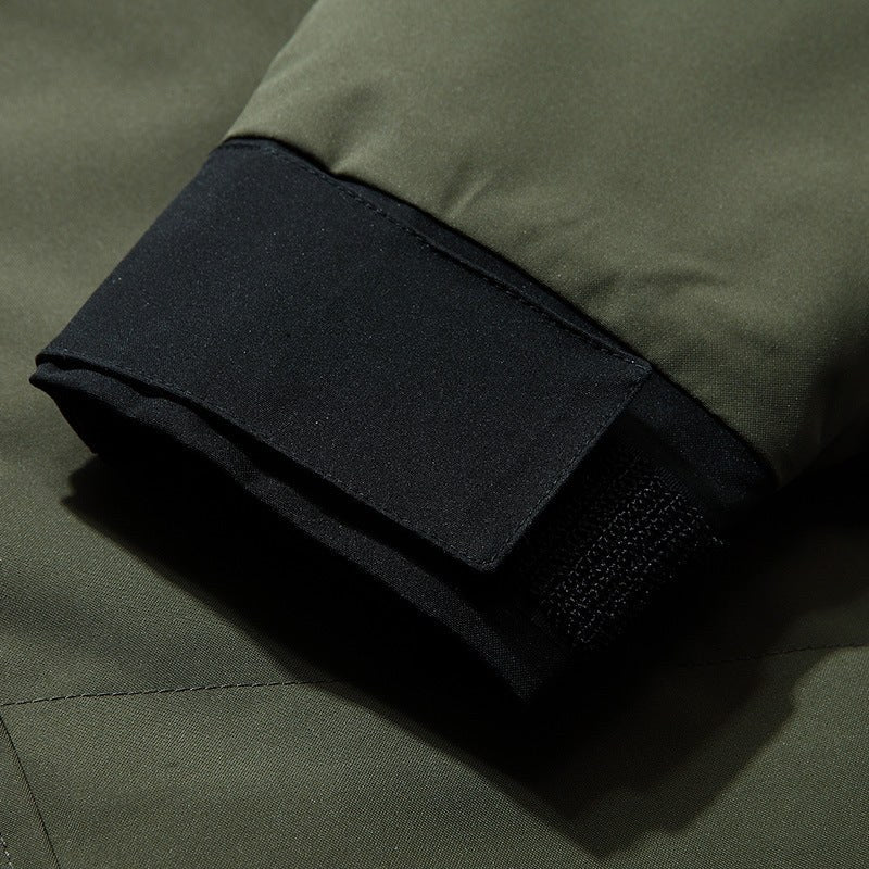 Giacca impermeabile uomo tecnica con cappuccio regolabile 5