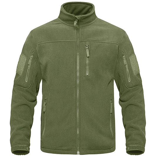 Giacca in pile uomo tattica con tasche multiple