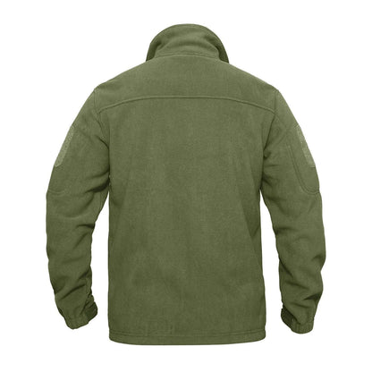 Giacca in pile uomo stile tattico con tasche multiple 2