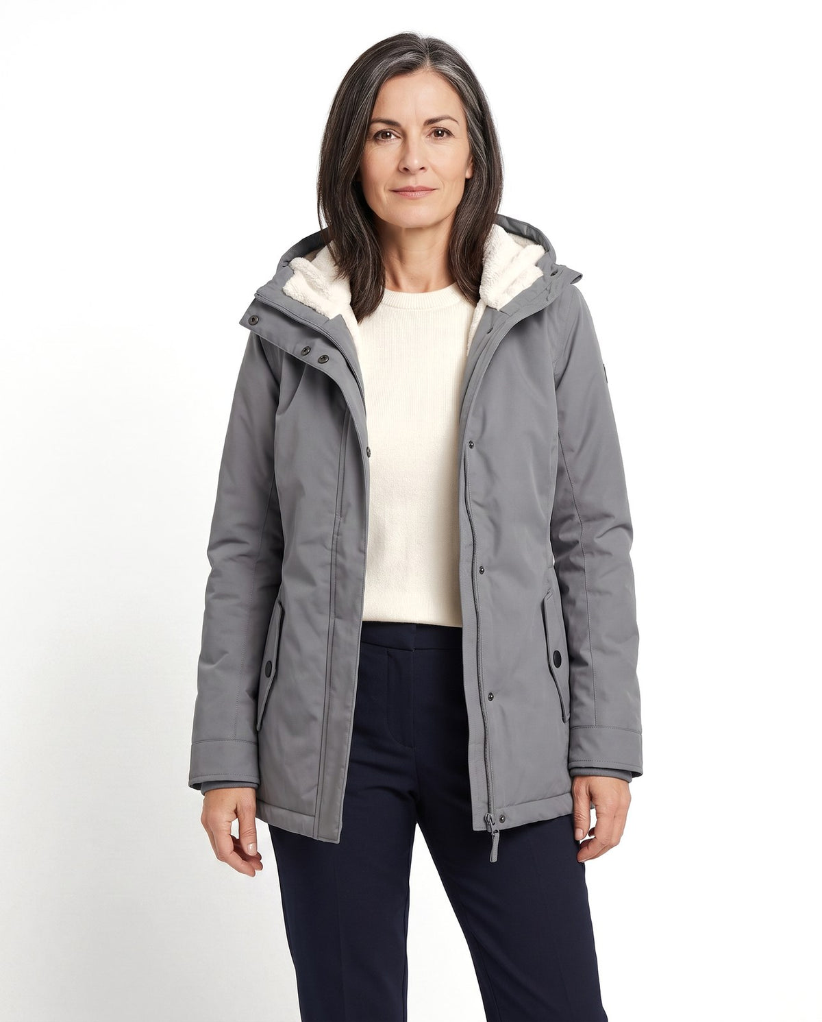 Giacca invernale donna idrorepellente con cappuccio 1
