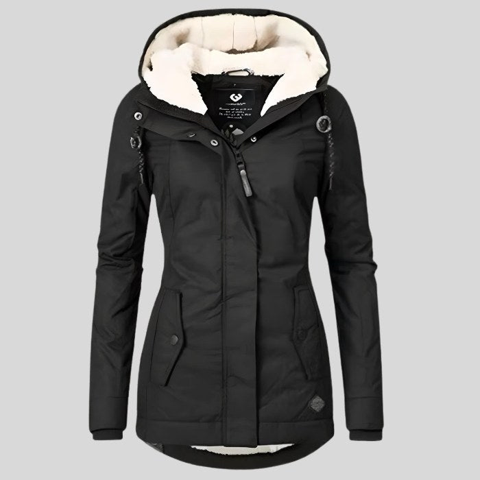 Giacca invernale donna idrorepellente con cappuccio 2