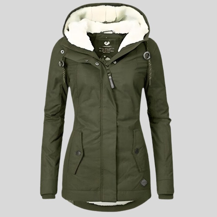 Giacca invernale donna idrorepellente con cappuccio 5