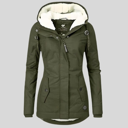 Giacca invernale donna idrorepellente con cappuccio 5