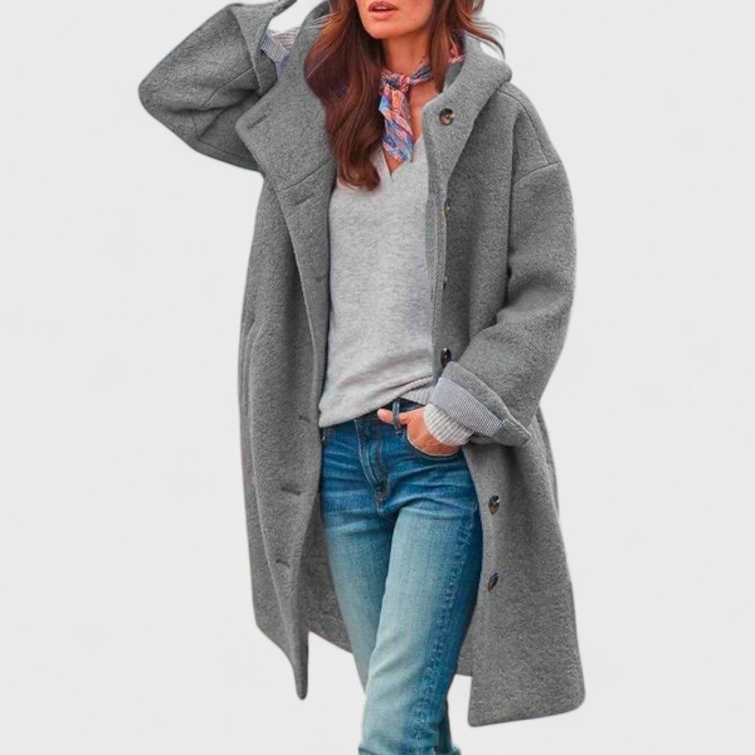 Giacca invernale lunga donna calda dalla linea urbana 4