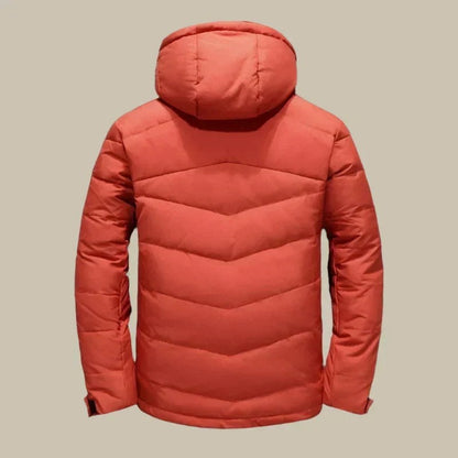 Giacca invernale uomo antivento con cappuccio regolabile 5