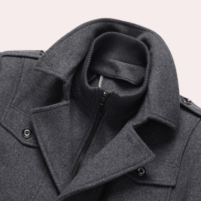 Giacca invernale uomo termica con collo antivento foderata 5