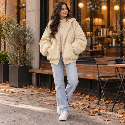 Giacca reversibile con cappuccio donna 5