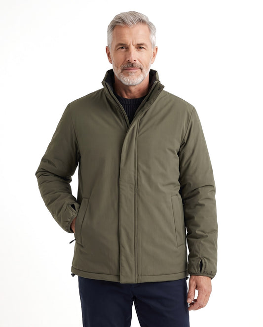 Giacca reversibile uomo leggera ripiegabile con collo alto 1